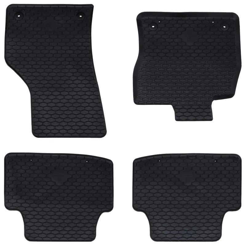 Automobilių kilimėlis 4 pcs Juoda Guma