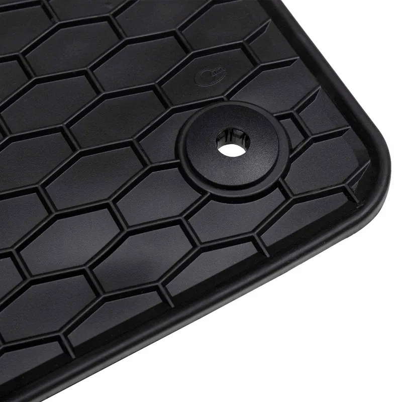 Automobilių kilimėlis 4 pcs Juoda Guma