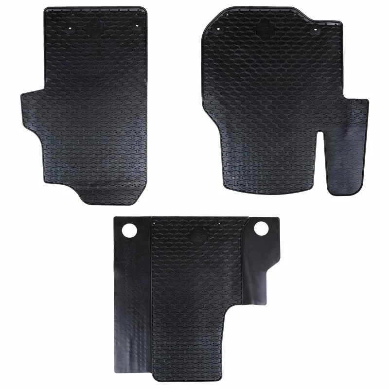 Automobilių kilimėlis 3 pcs Juoda Tinka VW CRAFTER 2017- Guma