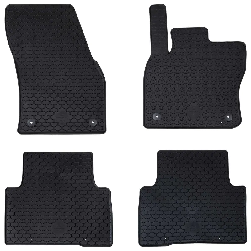 Automobilių kilimėlis 4 pcs Juoda tinka VW TIGUAN 2016-2023