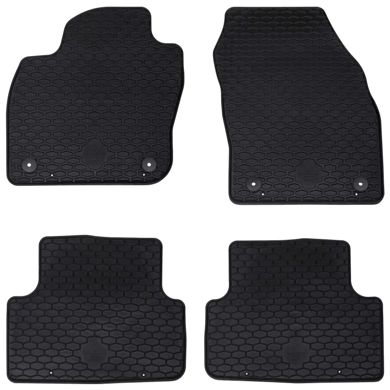 Automobilių kilimėlis 4 pcs Juoda tinka VW T-CROSS 2019-iki