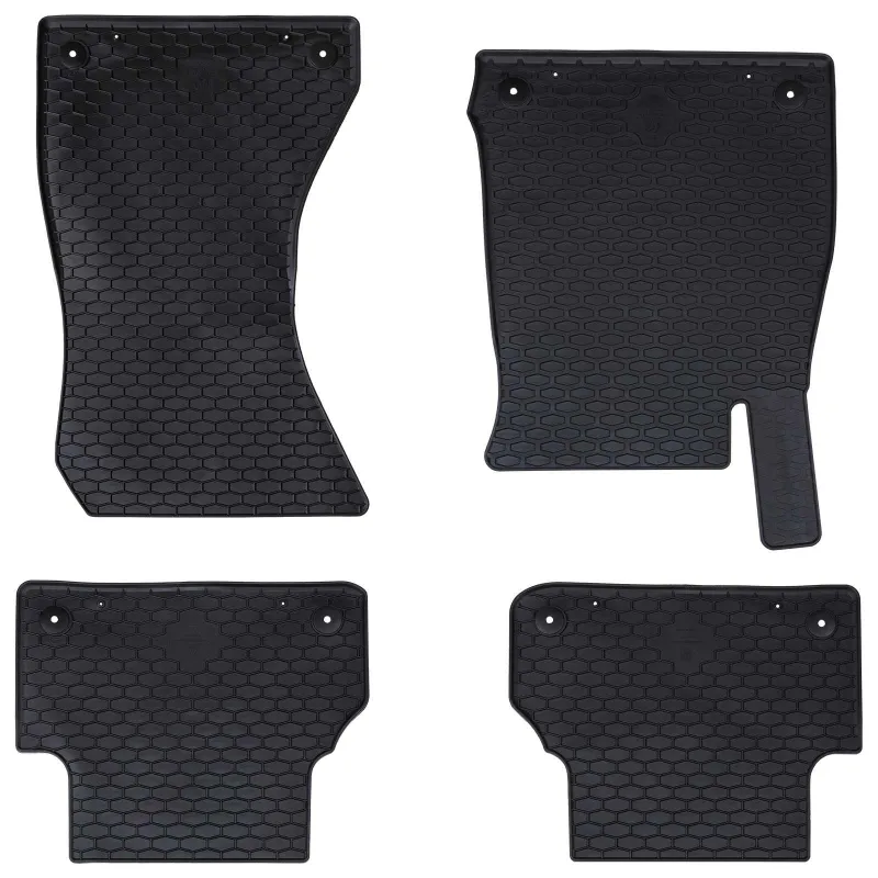 Automobilių kilimėlis 4 pcs Juoda tinka Audi A4 B9 2015-2024