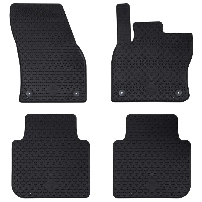 Automobilių kilimėlis 4 pcs Juoda tinka Škoda KODIAQ 2017-2023