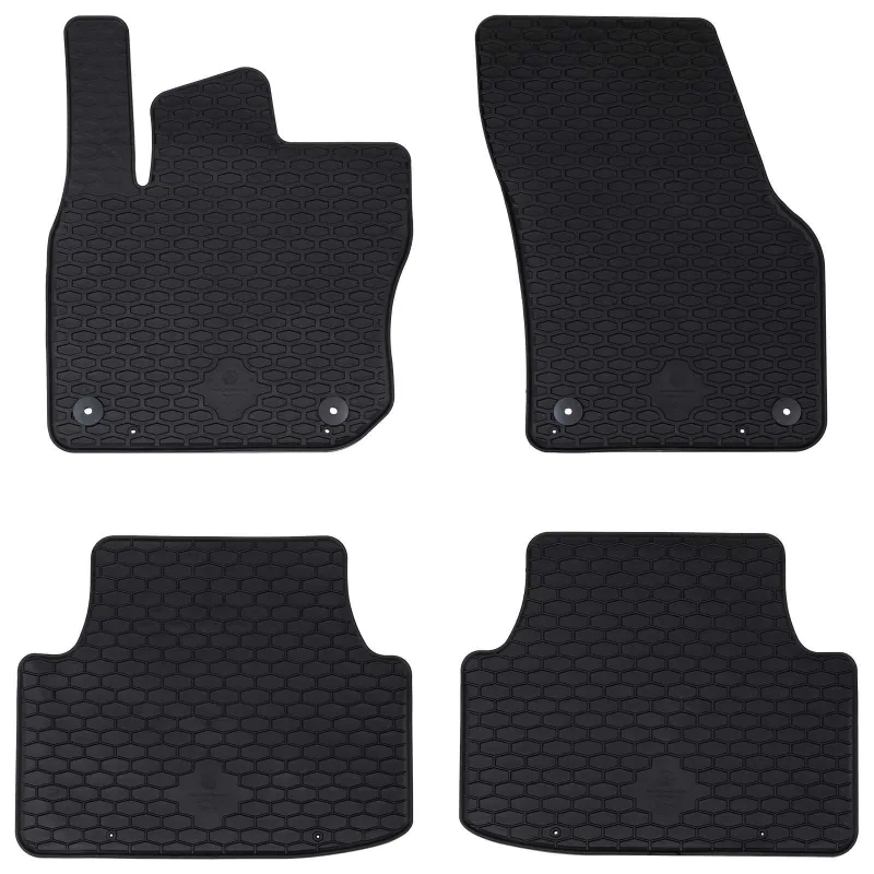 Automobilių kilimėlis 4 pcs Juoda tinka VW TIGUAN TDI 2024
