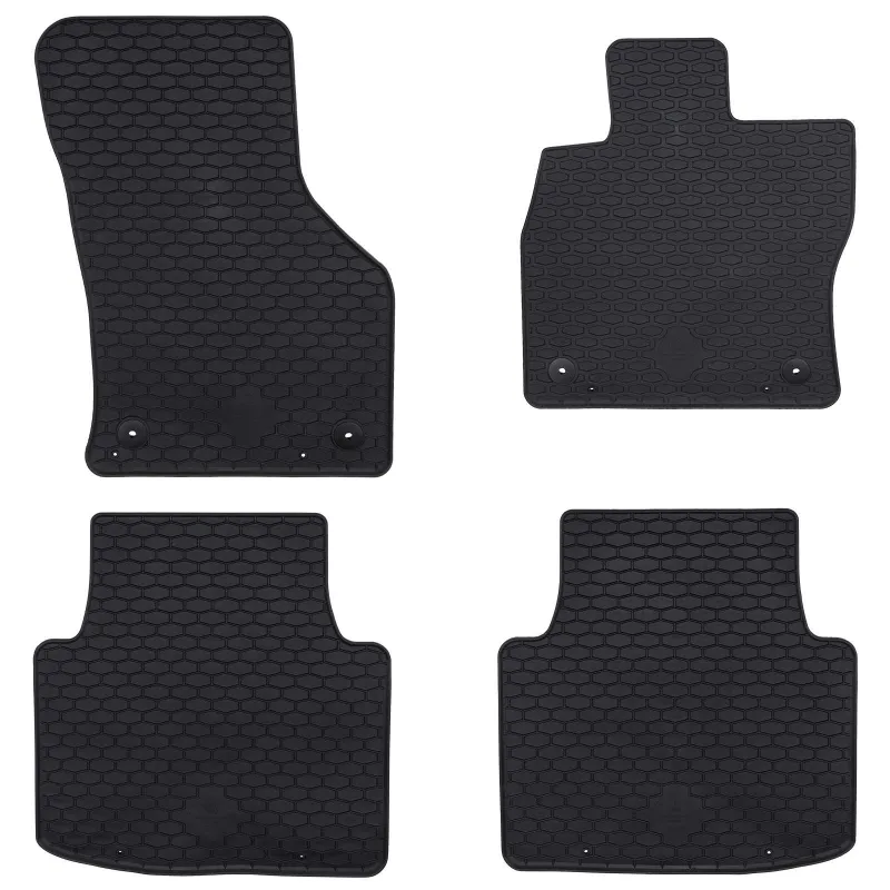 Automobilių kilimėlis 4 pcs Juoda Guma