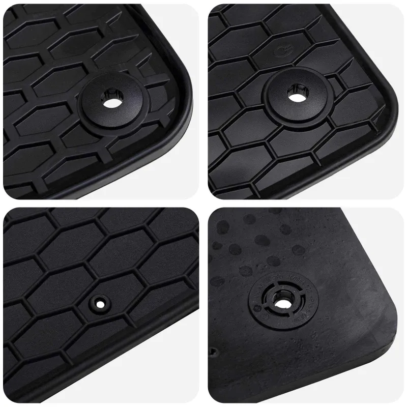 Automobilių kilimėlis 4 pcs Juoda Guma