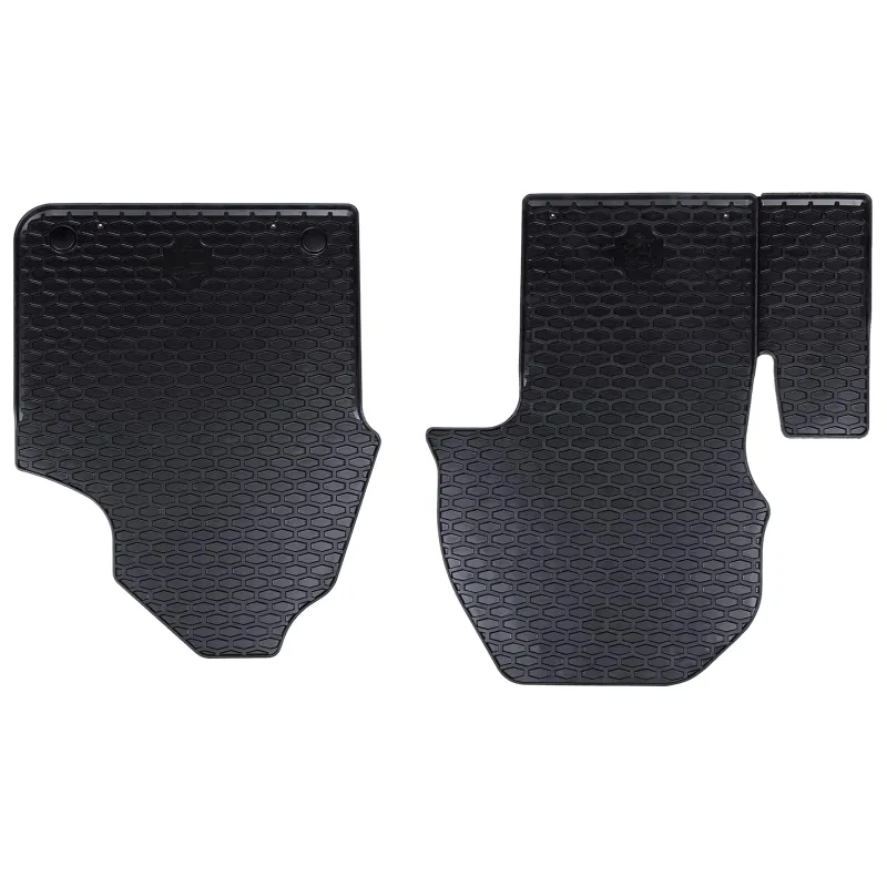 Automobilių kilimėlis 2 pcs Juoda Guma