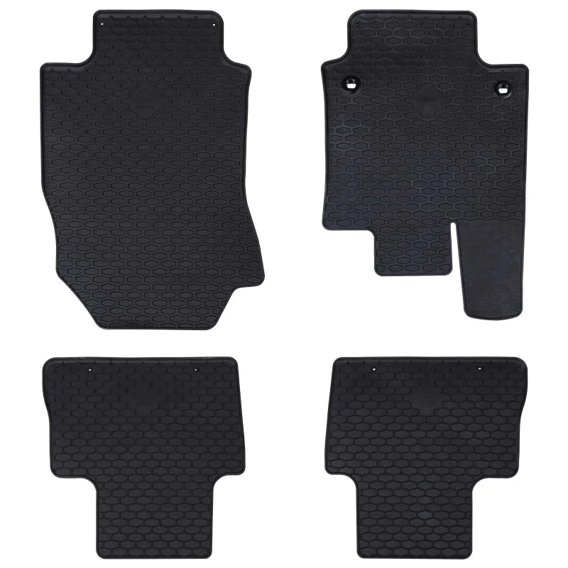 Automobilių kilimėlis 4 pcs Juoda Guma