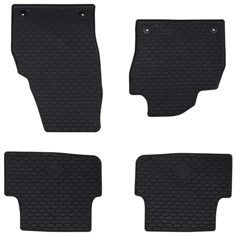 Automobilių kilimėlis 4 pcs Juoda tinka VW POLO 2021- Guma
