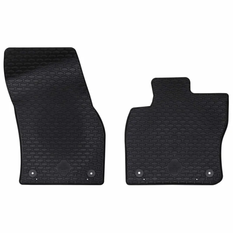 Automobilių kilimėlis 2 pcs Juoda tinkamas VW CADDY 2020- Guma