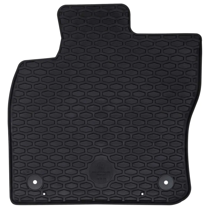 Automobilių kilimėlis 2 pcs Juoda tinkamas VW CADDY 2020- Guma