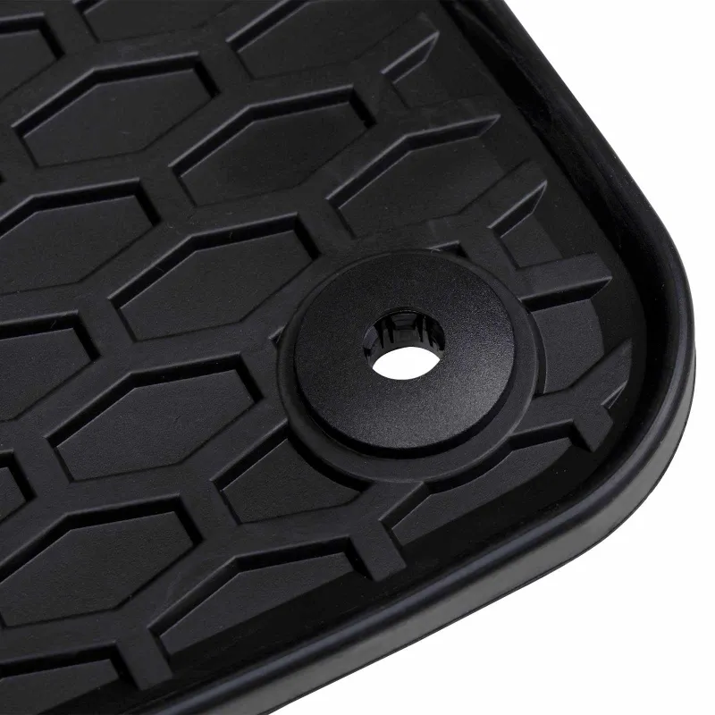 Automobilių kilimėlis 2 pcs Juoda tinkamas VW CADDY 2020- Guma