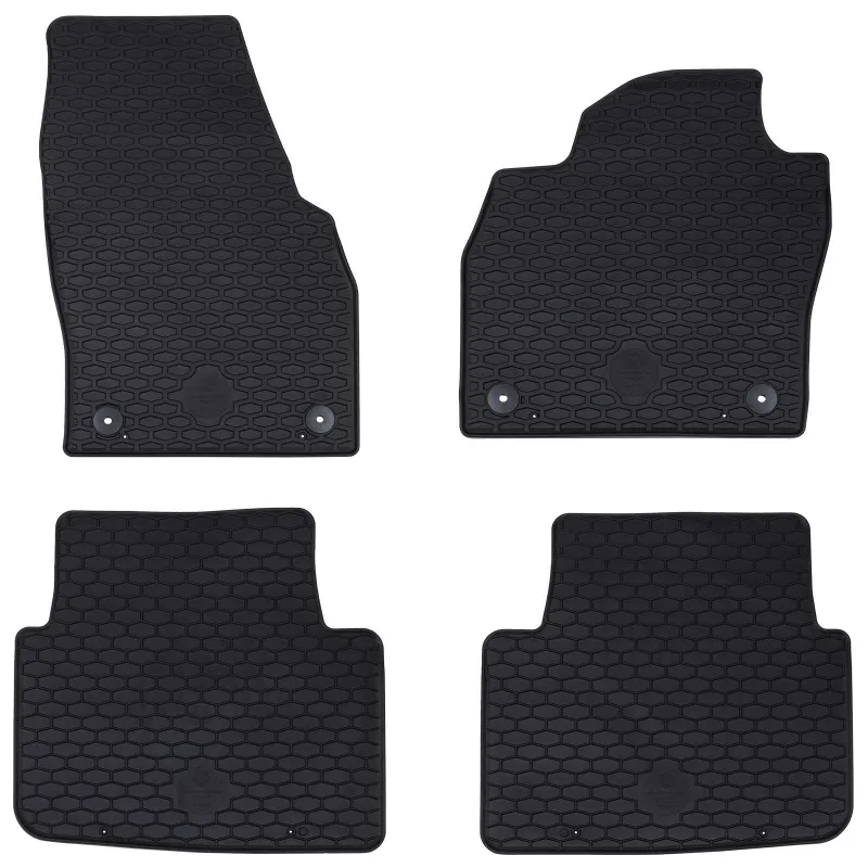 Automobilių kilimėlis 4 pcs Juoda tinkamas KAMIQ 2019- Guma