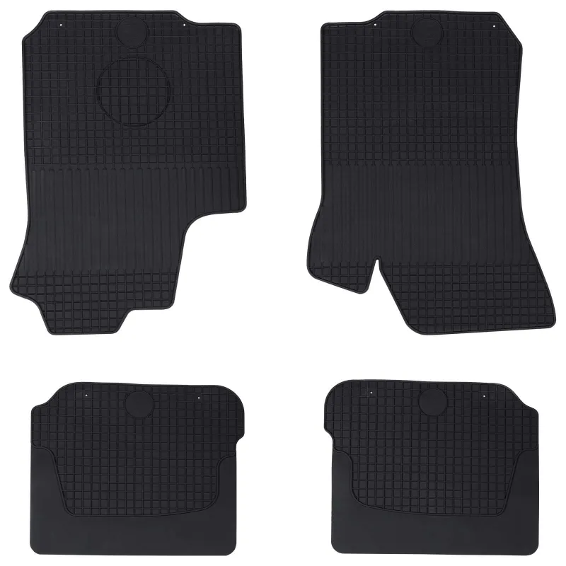 Automobilių kilimėlis 4 pcs Juoda Guma