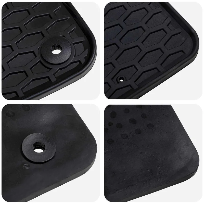 Automobilių kilimėlis 3 pcs Juoda Tinka VW T5 2010-2015 Guma