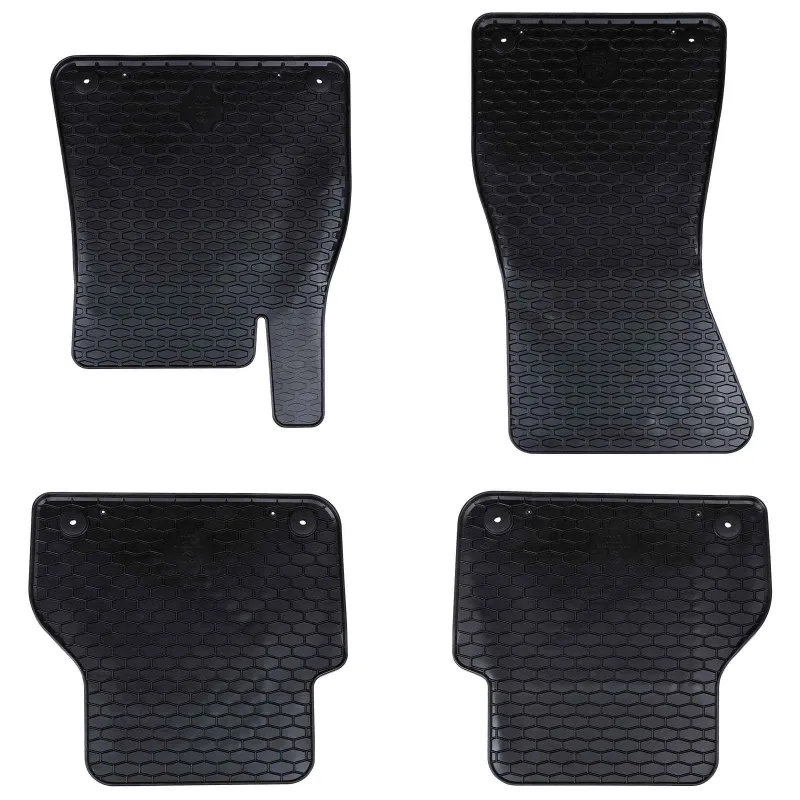 Automobilių kilimėlis 4 pcs Juoda Guma