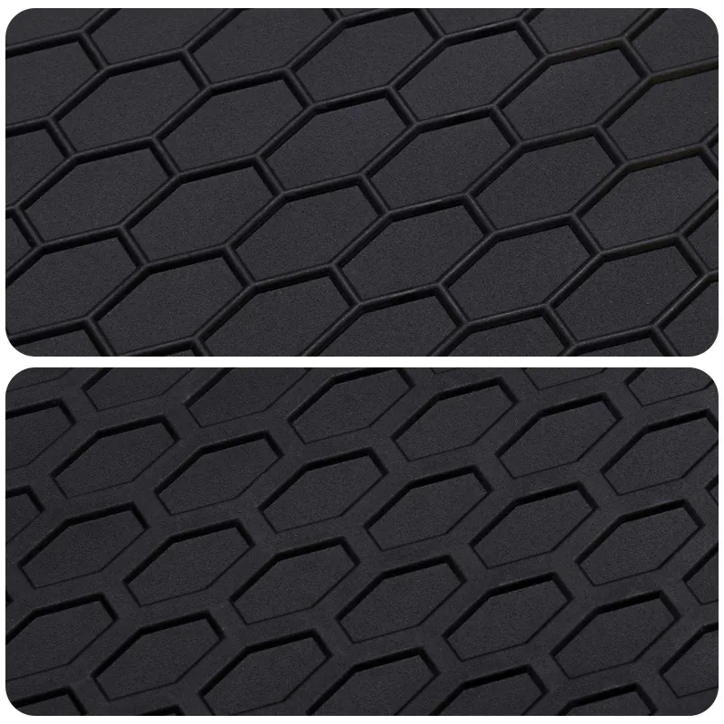 Automobilių kilimėlis 4 pcs Juoda Guma