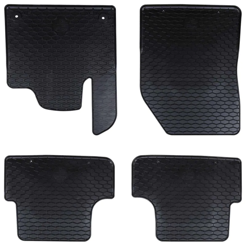 Automobilių kilimėlis 4 pcs Juodas Guma