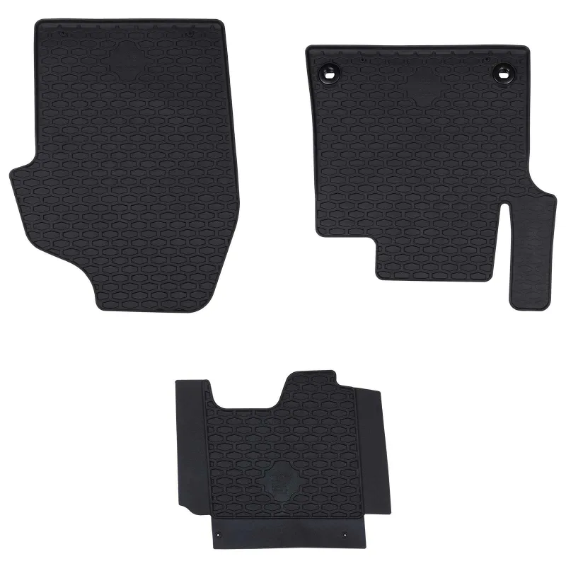 Automobilių kilimėlis 3 pcs Juoda Guma