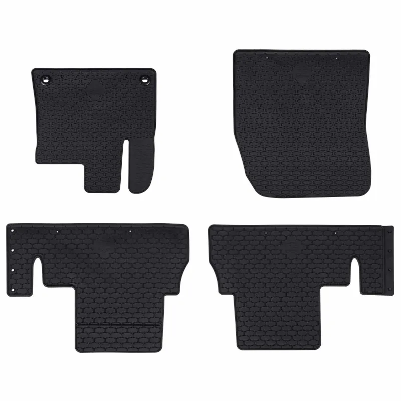 Automobilių kilimėlis 4 pcs Juoda Guma
