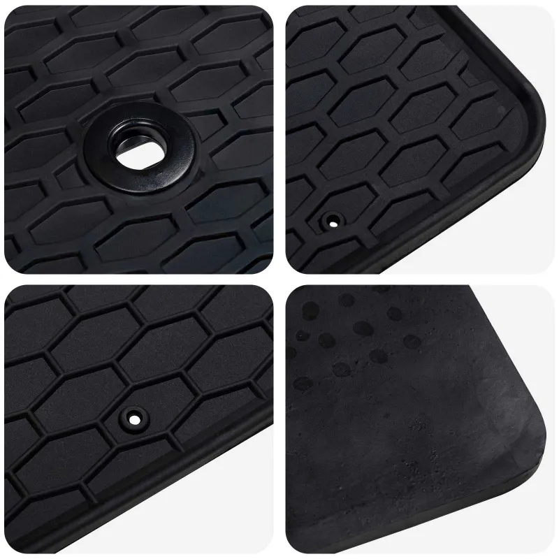 Automobilių kilimėlis 4 pcs Juoda Guma