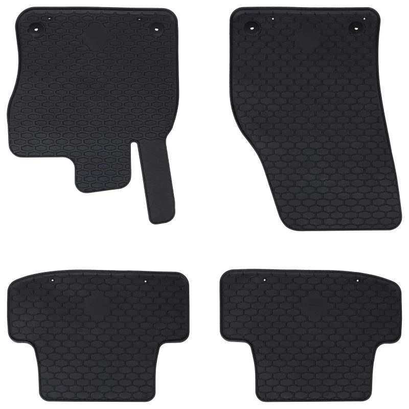 Automobilių kilimėlis 4 pcs Juoda tinka AUDI Q2 2017 Guma