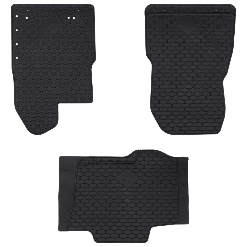 Automobilių kilimėlis 3 pcs Juoda Guma
