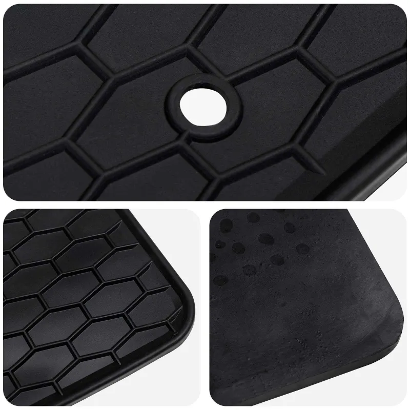 Automobilių kilimėlis 3 pcs Juoda Guma