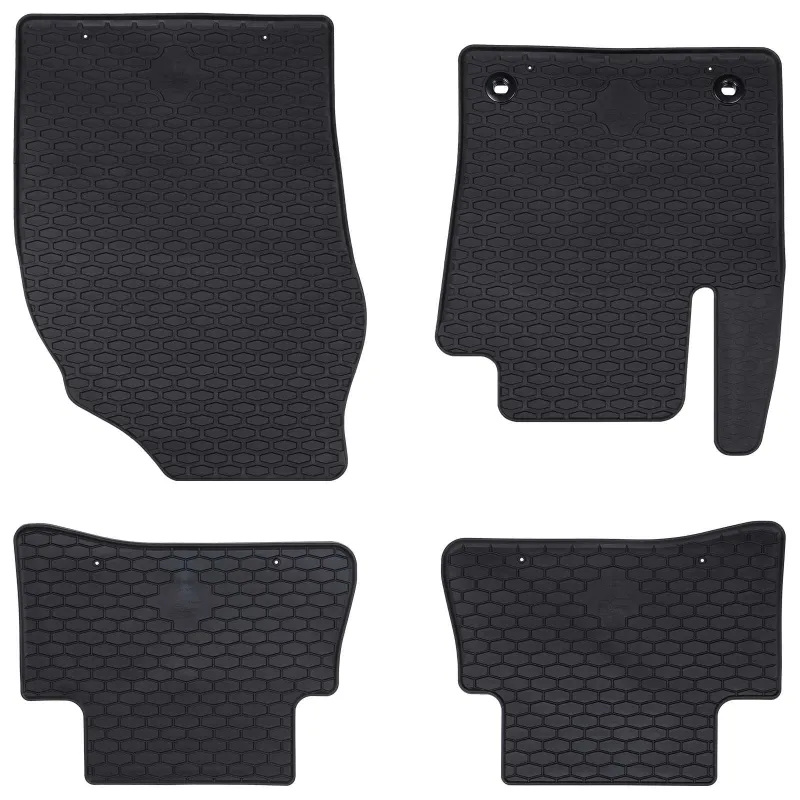 Automobilių kilimėlis 4 pcs Juoda Guma