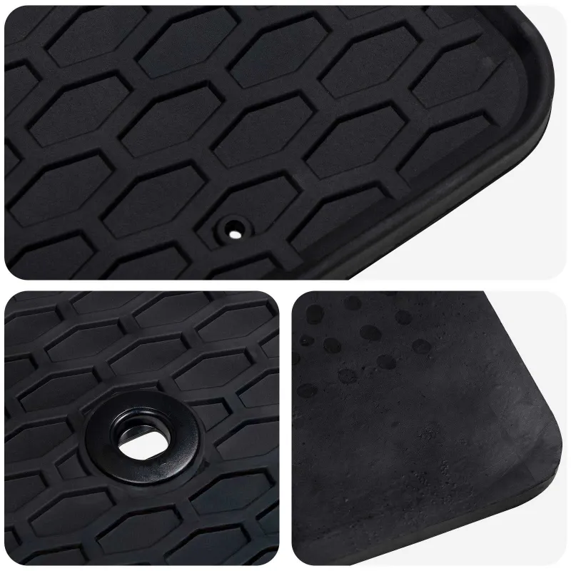 Automobilių kilimėlis 2 pcs Juoda Guma