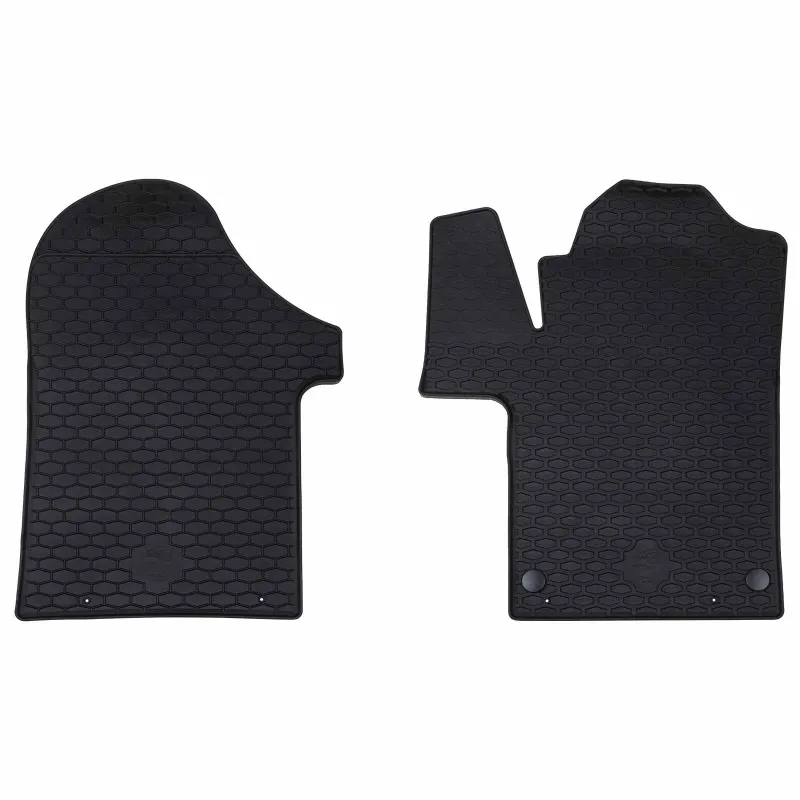 Automobilių kilimėlis 2 pcs Juoda Guma