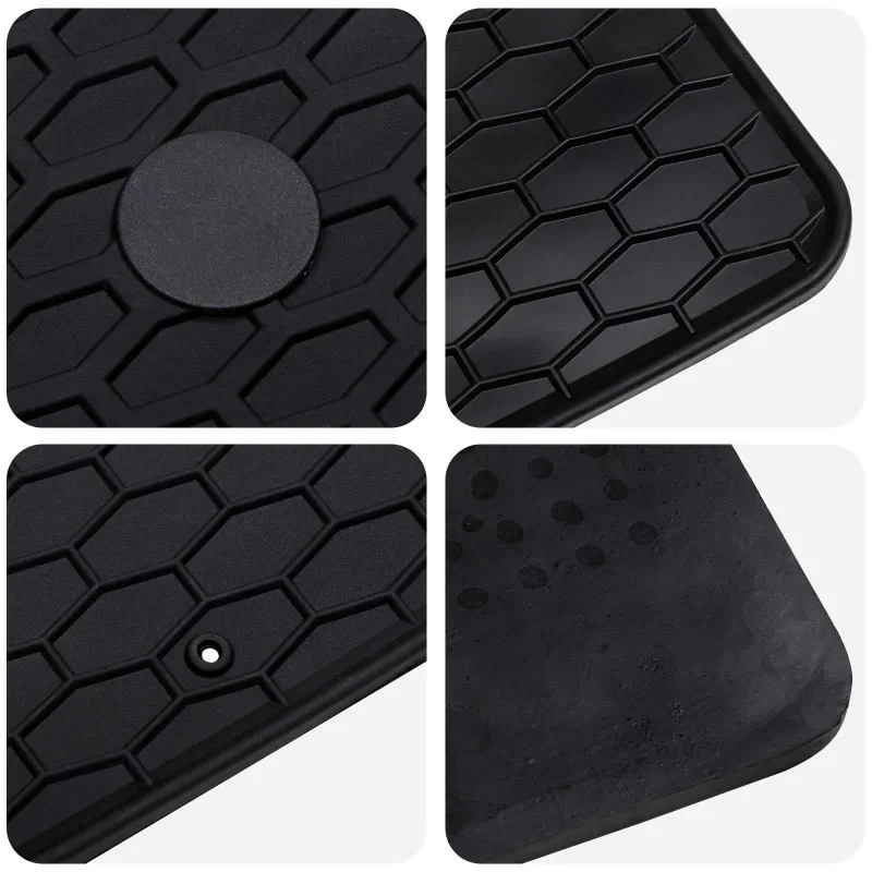 Automobilių kilimėlis 2 pcs Juoda Guma
