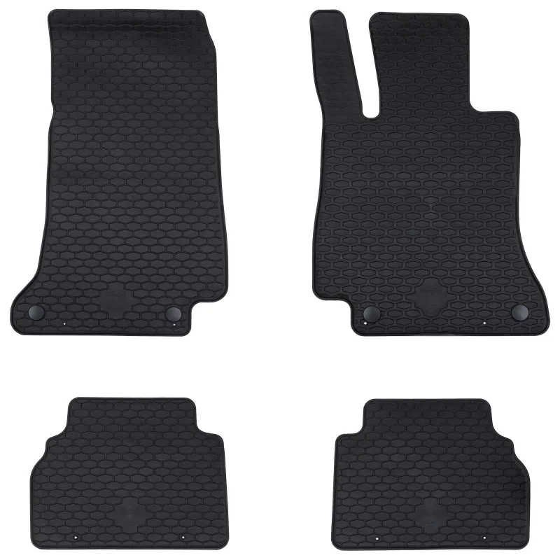 Automobilių kilimėlis 4 pcs Juoda Guma
