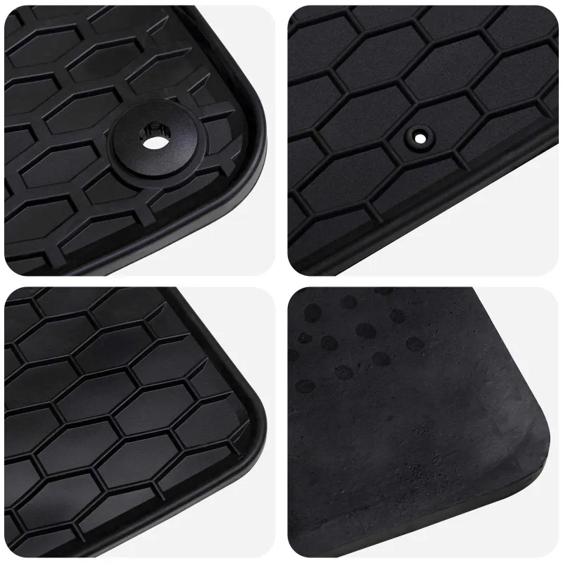 Automobilių kilimėlis 4 pcs Juoda Guma