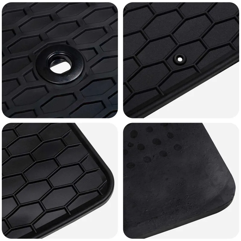 Automobilių kilimėlis 4 pcs Juodas Guma