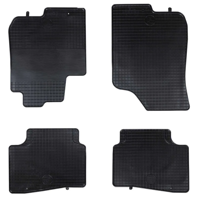 Automobilių kilimėlis 4 pcs Juodas Guma