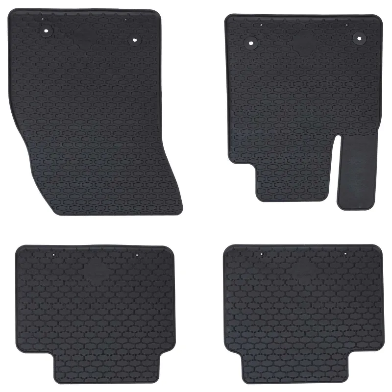 Automobilių kilimėlis 4 pcs Juoda Guma