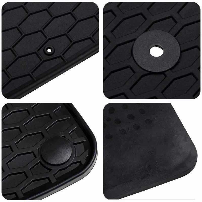 Automobilių kilimėlis 4 pcs Juoda Guma