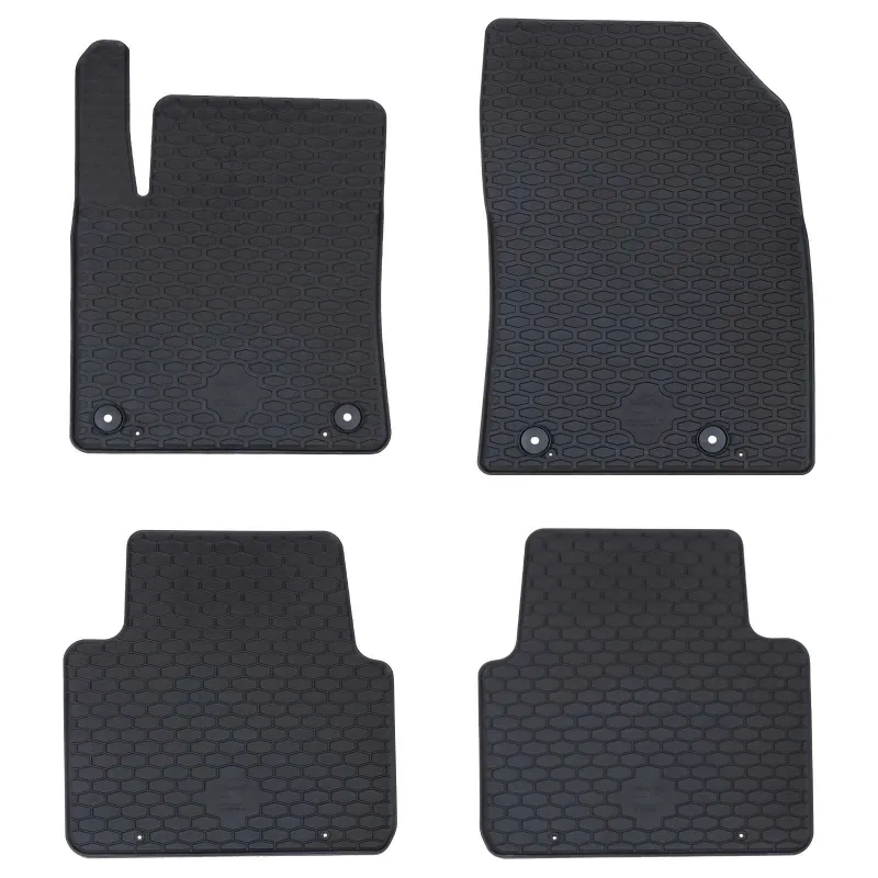 Automobilių kilimėlis 4 pcs Juodas Guma