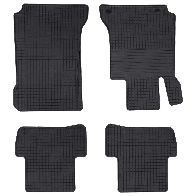 Automobilių kilimėlis 4 pcs Juoda Guma
