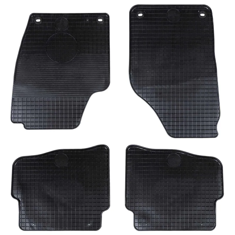 Automobilių kilimėlis 4 pcs Juoda tinka VW POLO 2001-2009 NS