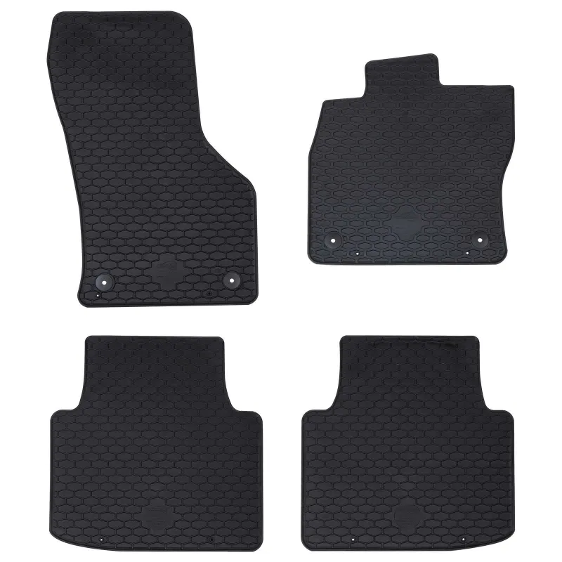 Automobilių kilimėlis 4 pcs Juoda Guma