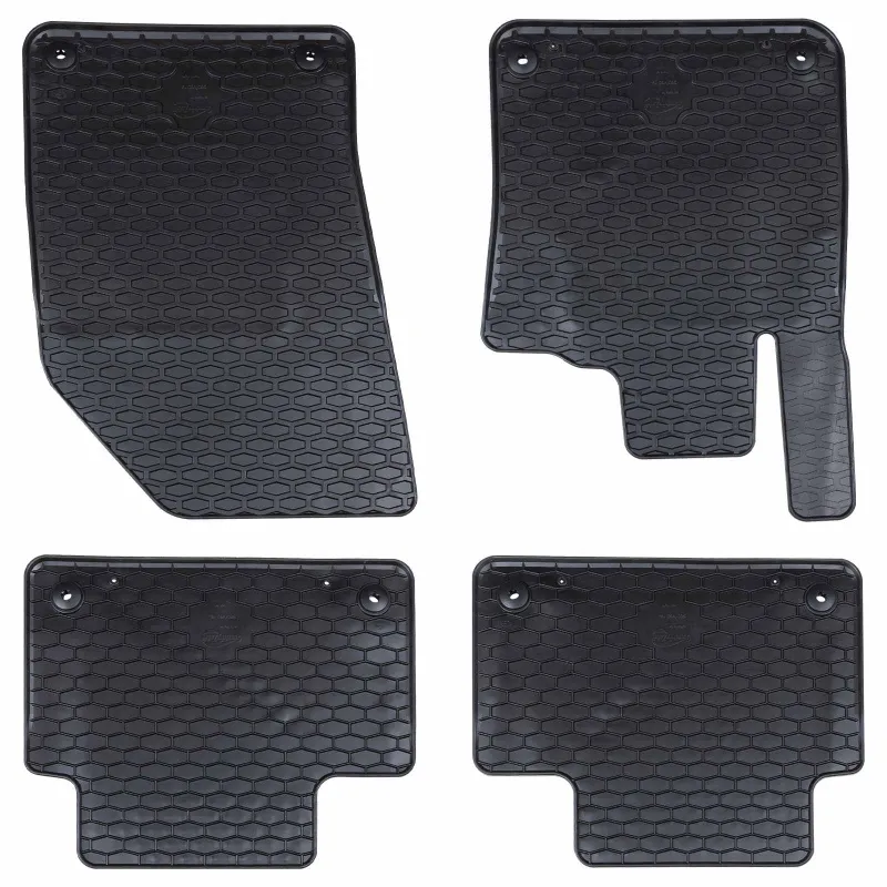 Automobilių kilimėlis 4 pcs Juoda Guma