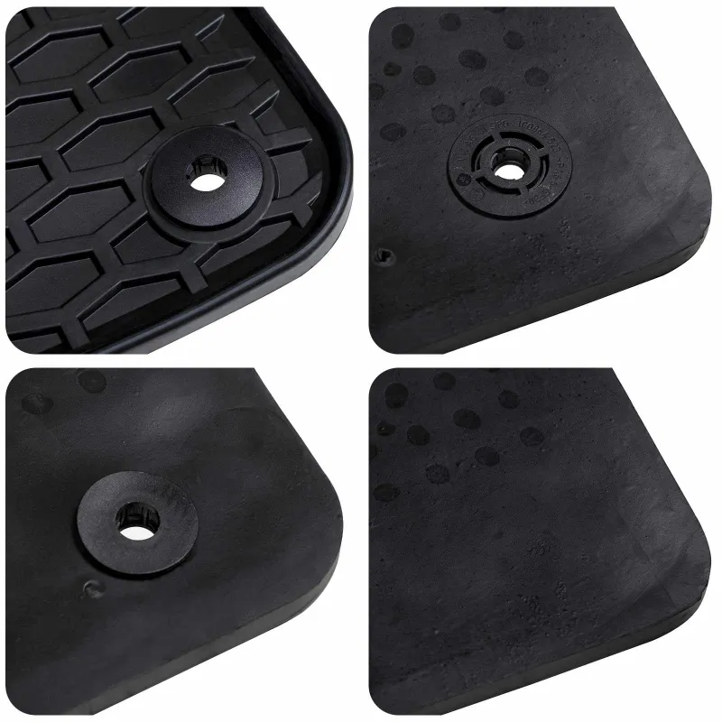 Automobilių kilimėlis 4 pcs Juoda Guma