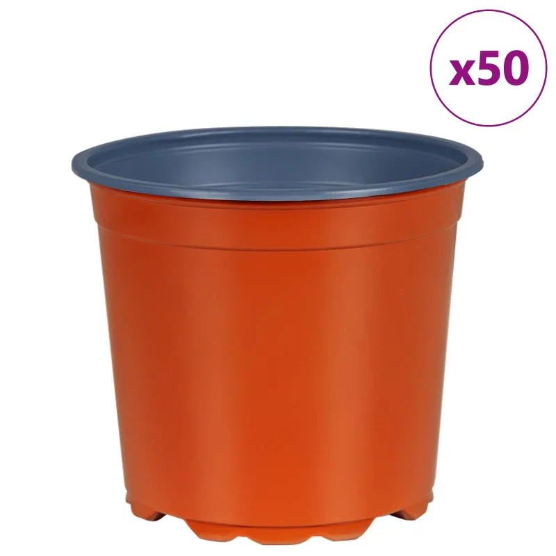 Gėlių vazonas 50 pcs Terakotos Ø 15 x 13 cm Plastmasė