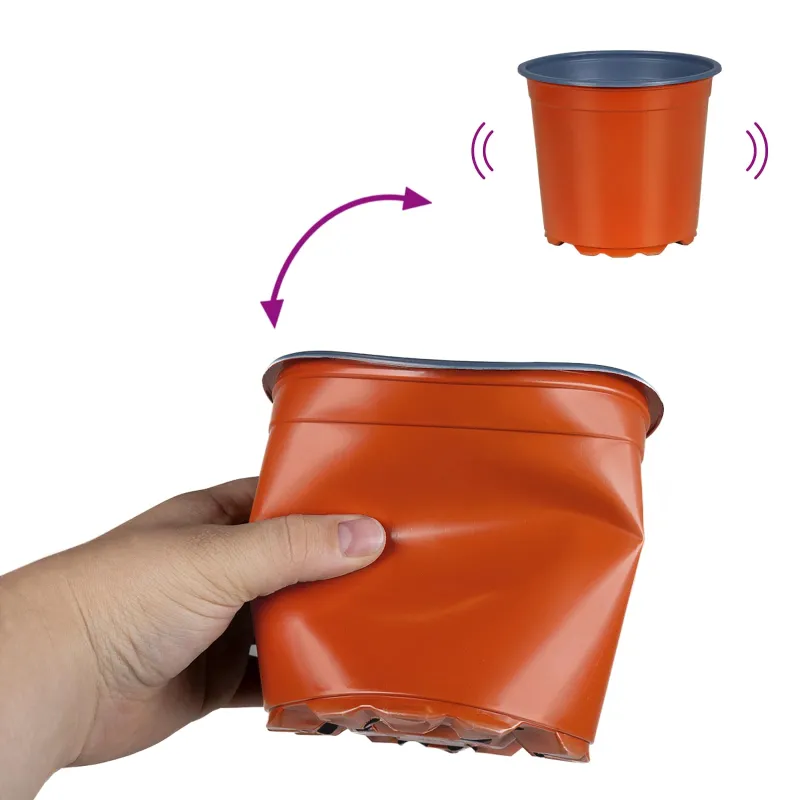 Gėlių vazonas 100 pcs Terakotos Ø 15 x 13 cm Plastmasė