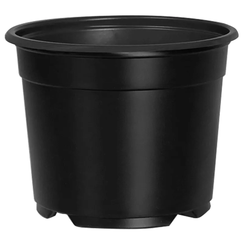 Apvalus gėlių vazonas 100 pcs Juoda Ø 10 x 8 cm Plastmasė
