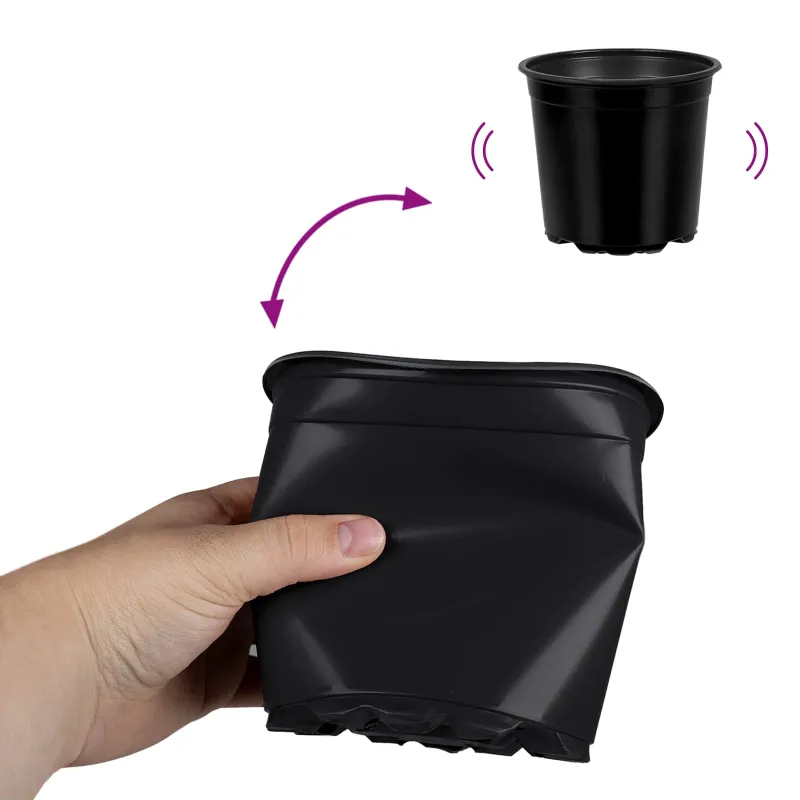 Gėlių vazonas 100 pcs Juoda Ø 15 x 13 cm Plastmasė