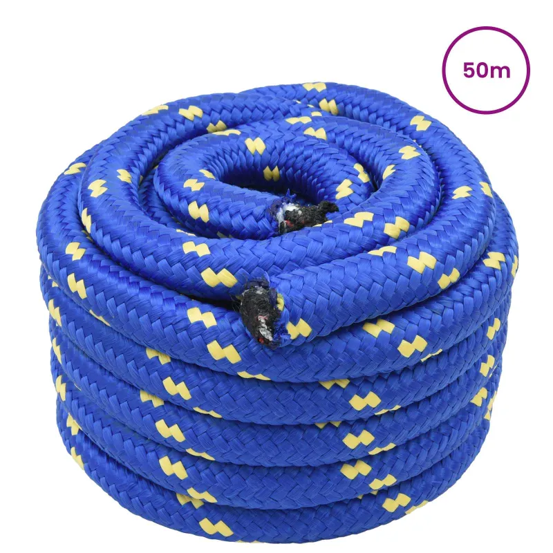 Laivo virvė 50 m 3 Mėlyna PP