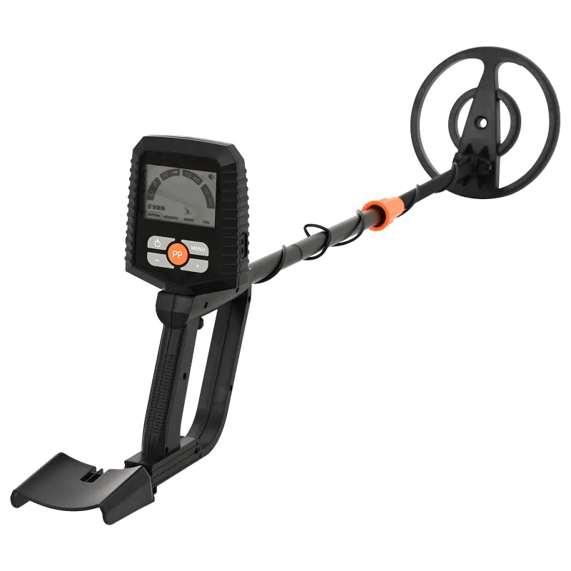 Metalo detektorius su LCD ekranu 3 modeliai 19 cm ritė Juodas